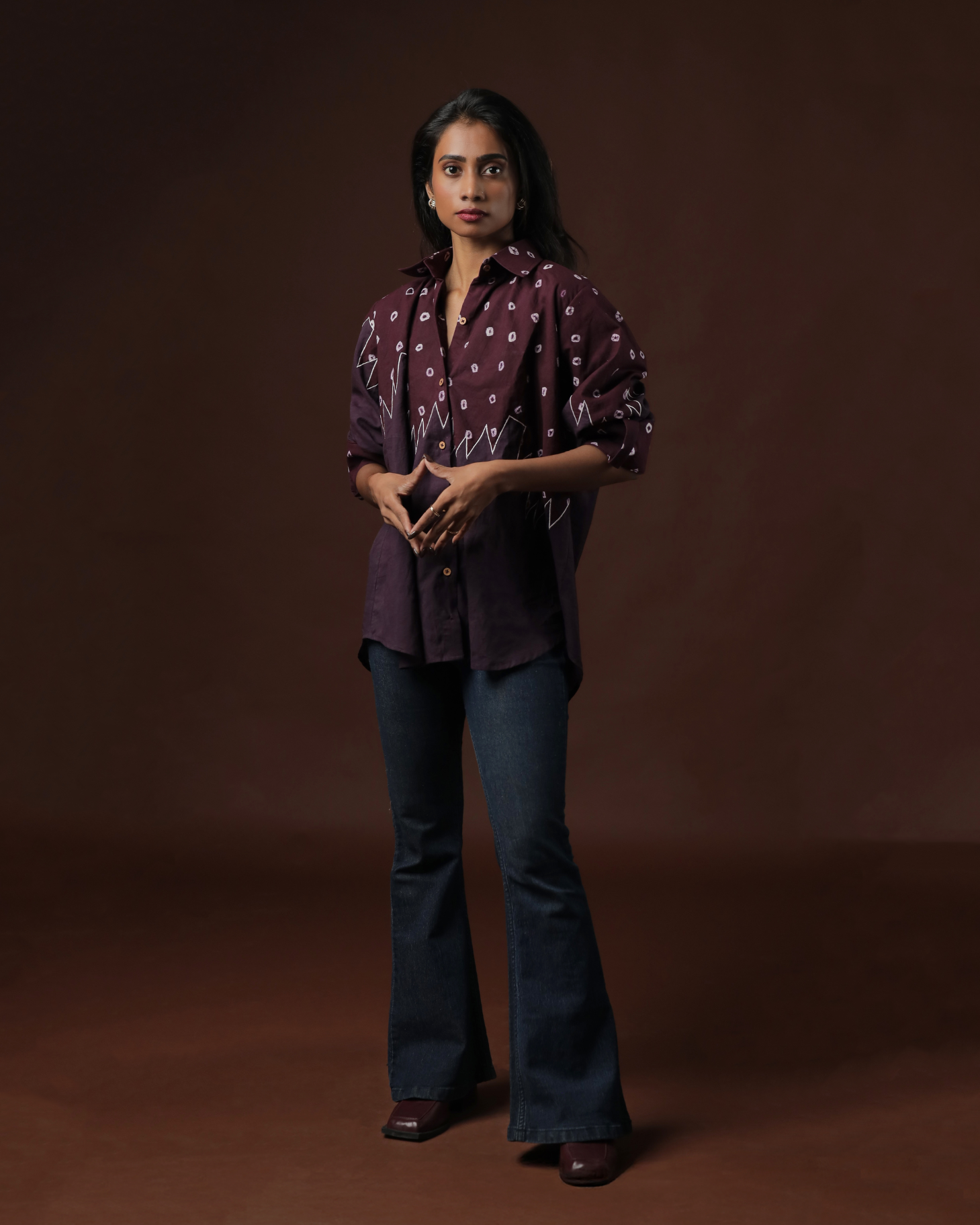 Avarohana Temple Patchwork Sungudi Buttondown Shirt