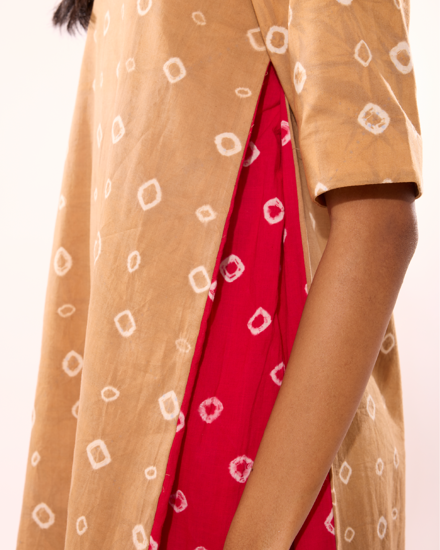 Vanji Sungudi Godet Dress