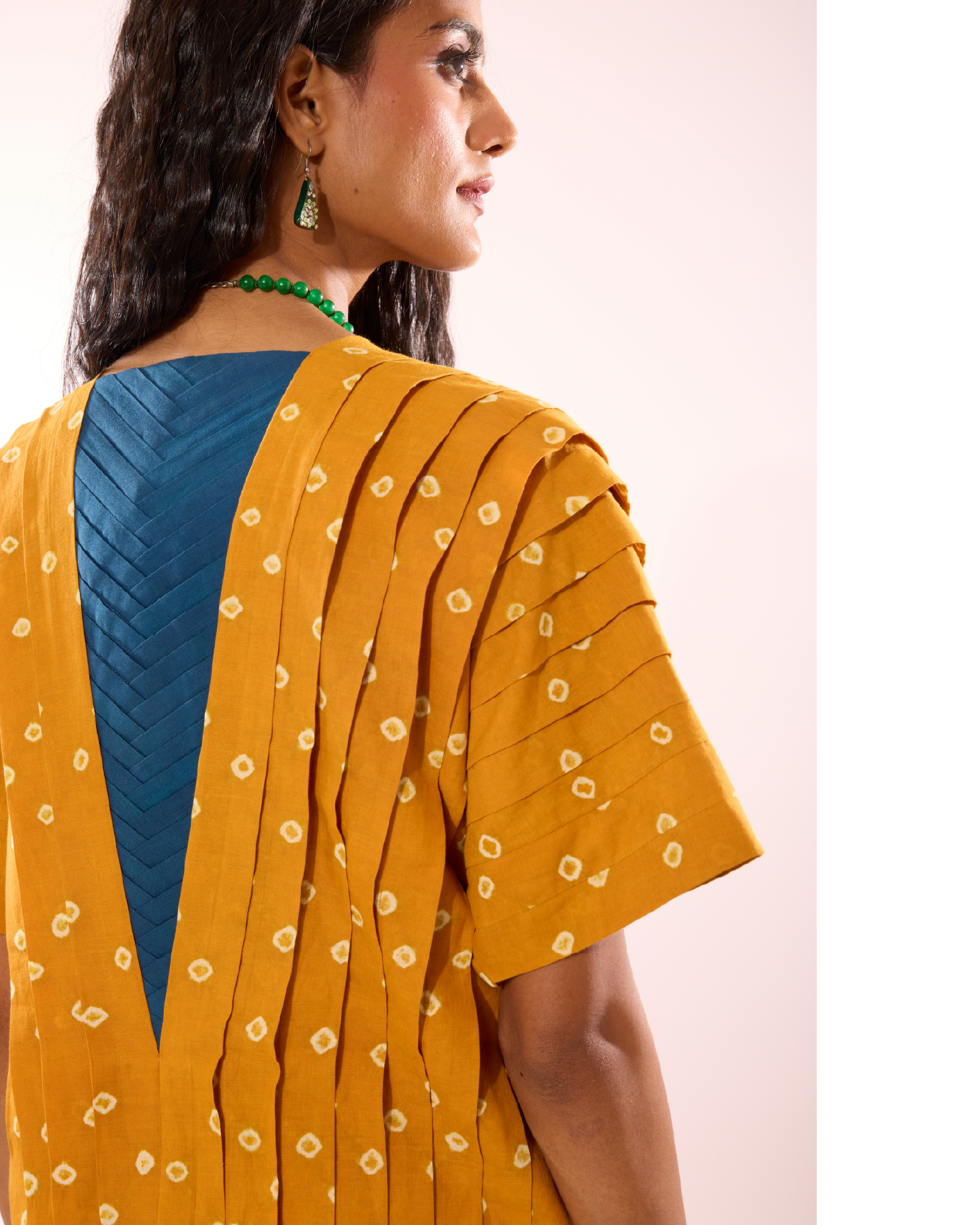 Kondrai Sungudi Full Pleated Jacket