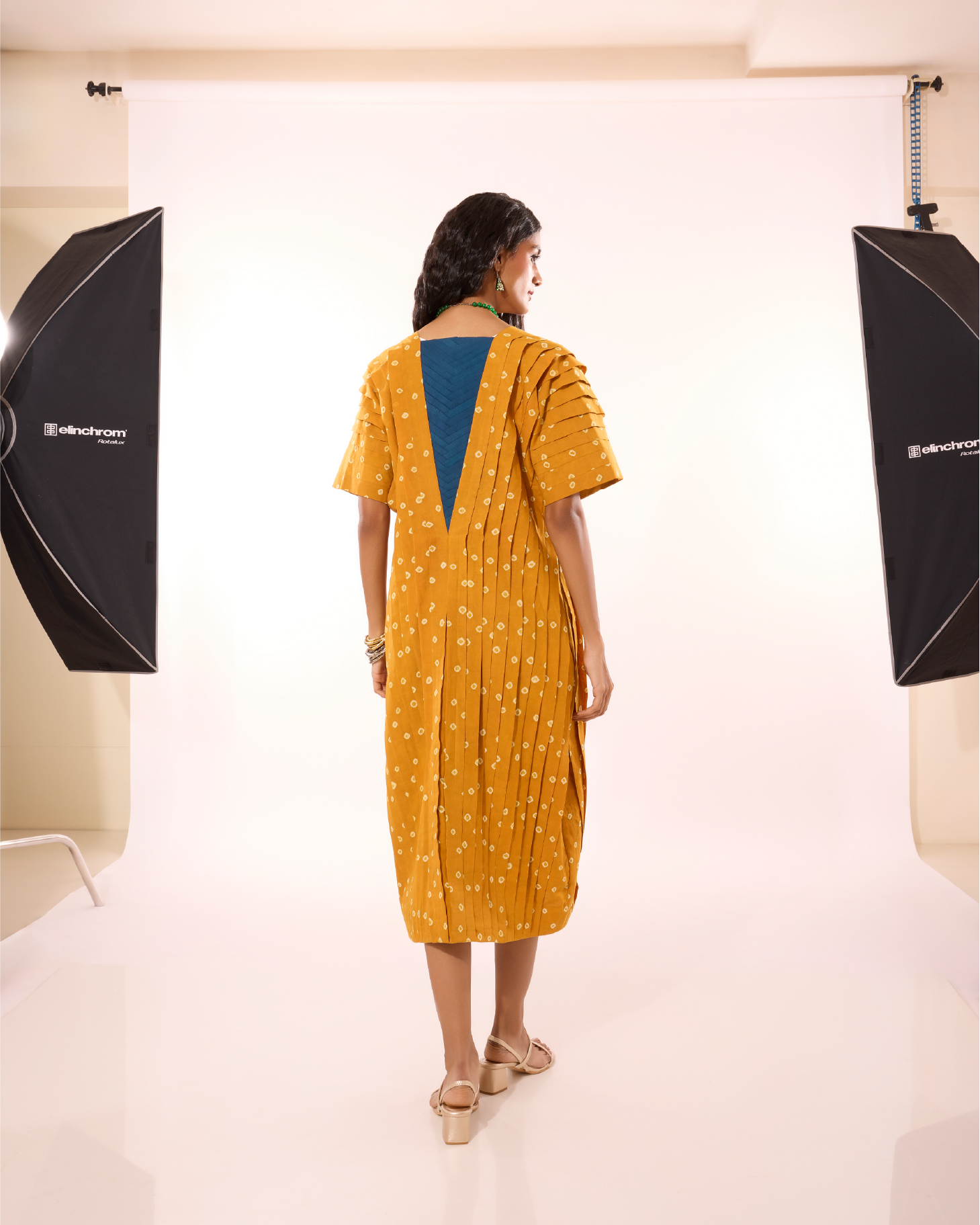 Kondrai Sungudi Full Pleated Jacket