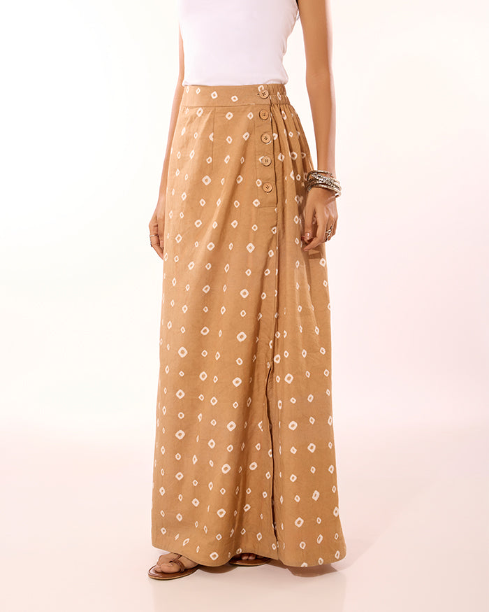 Vanji Sungudi A-Line Skirt