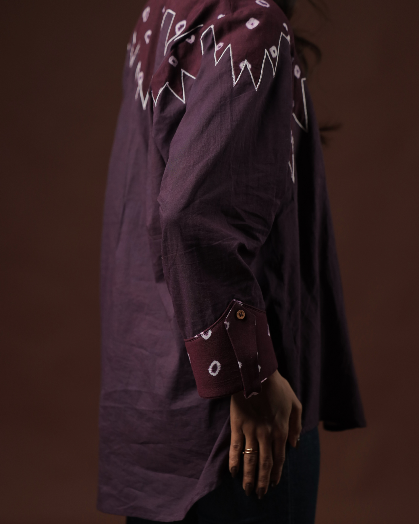 Avarohana Temple Patchwork Sungudi Buttondown Shirt