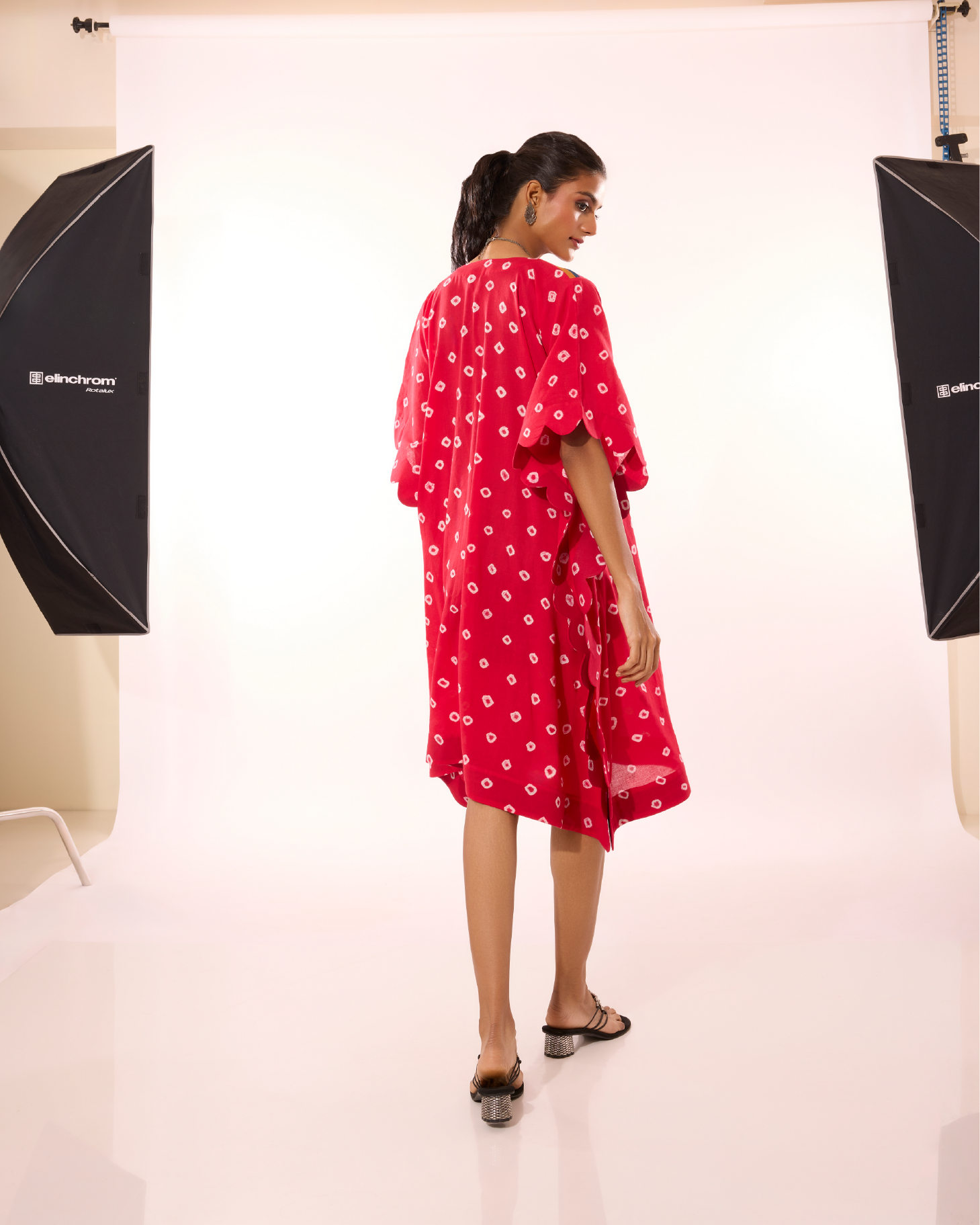 Kuvalai Sungudi Kaftan Jacket